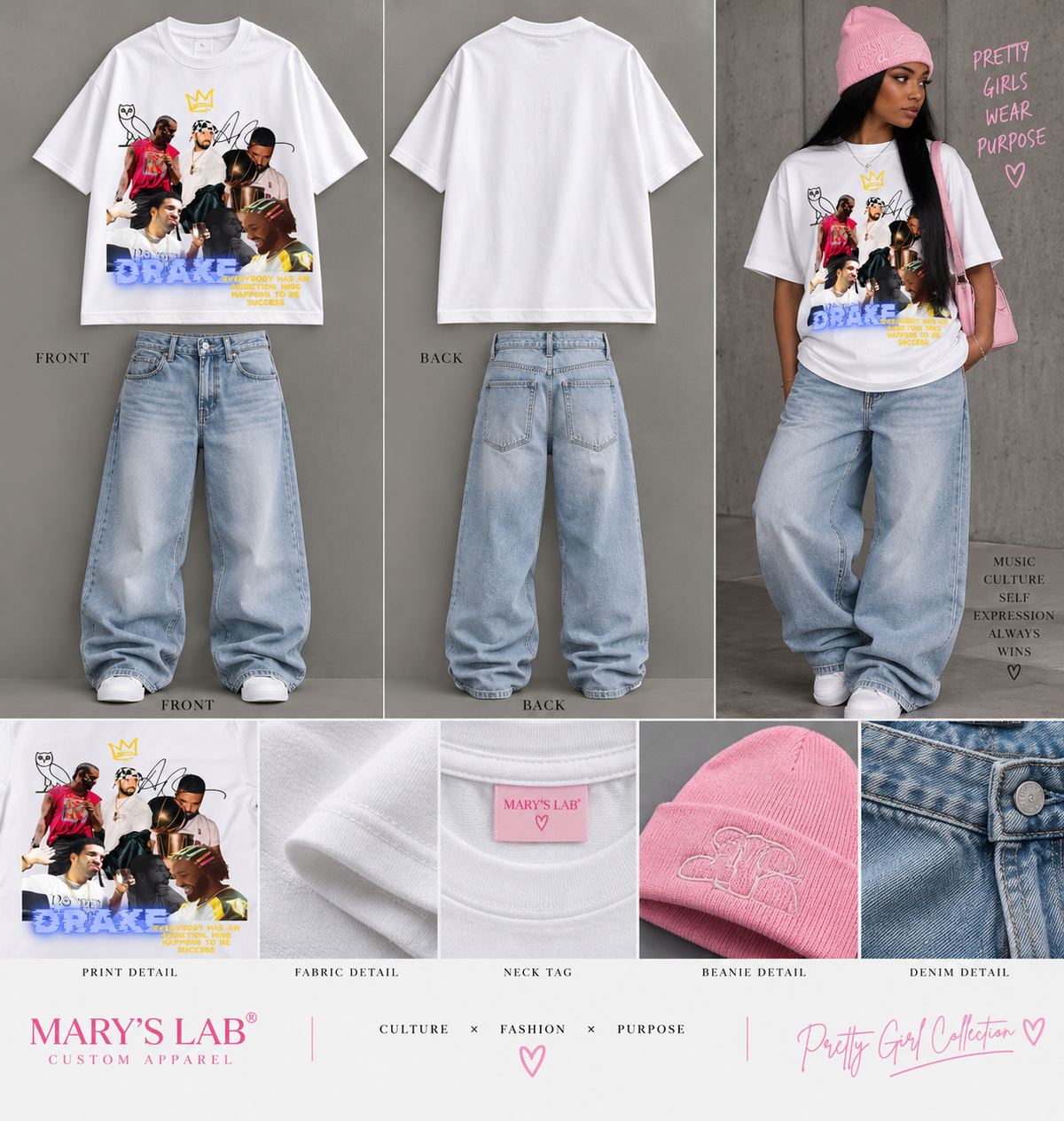 Pretty Girls Wear Purpose Graphic T-Shirt
