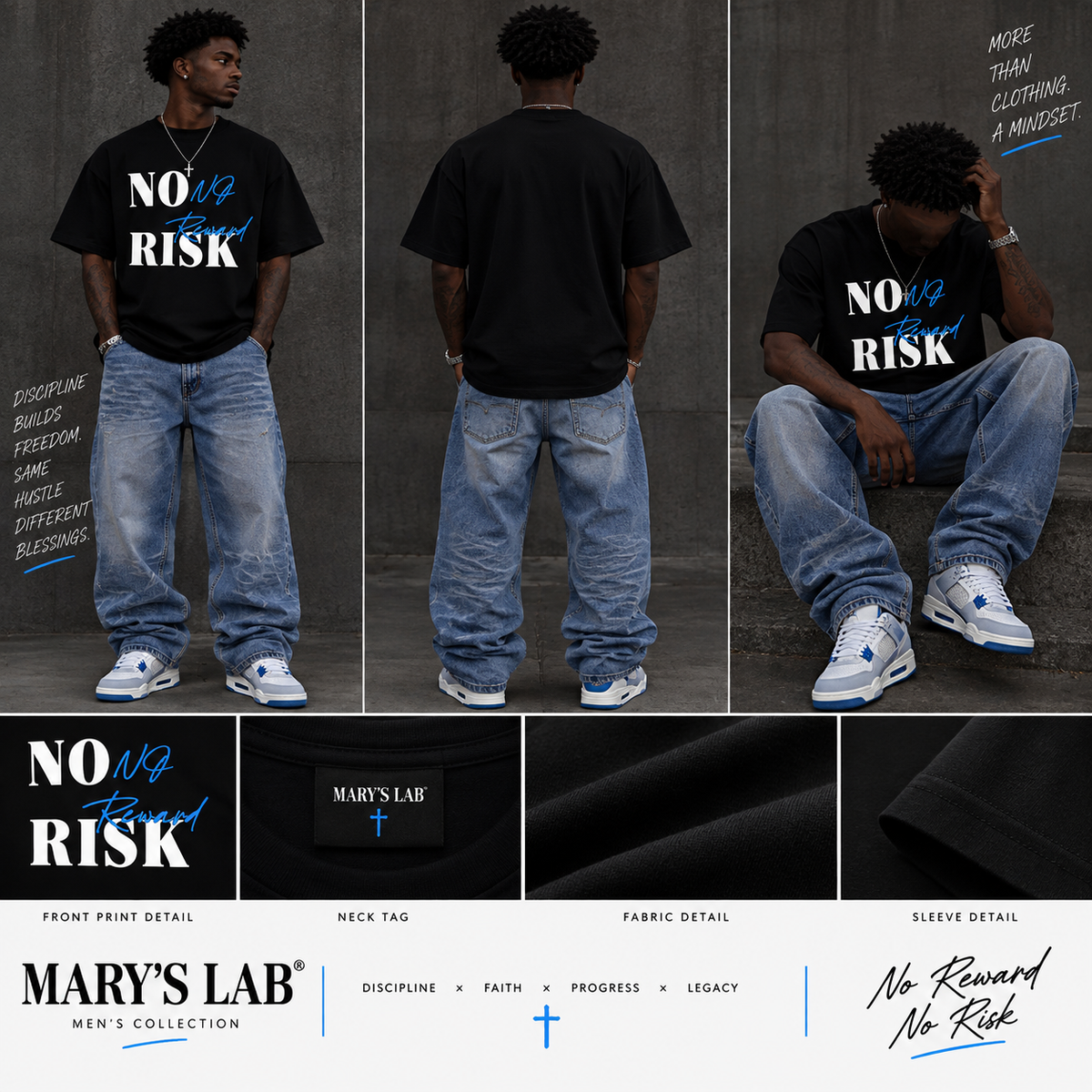 No Reward No Risk Graphic T-Shirt