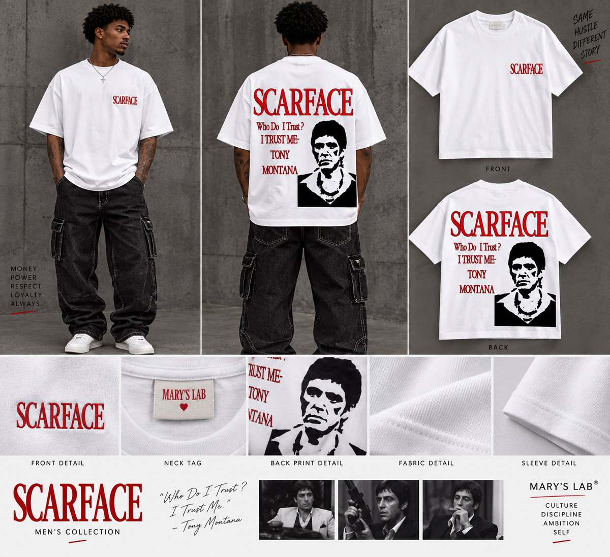 Scarface Tony Montana Graphic T-Shirt