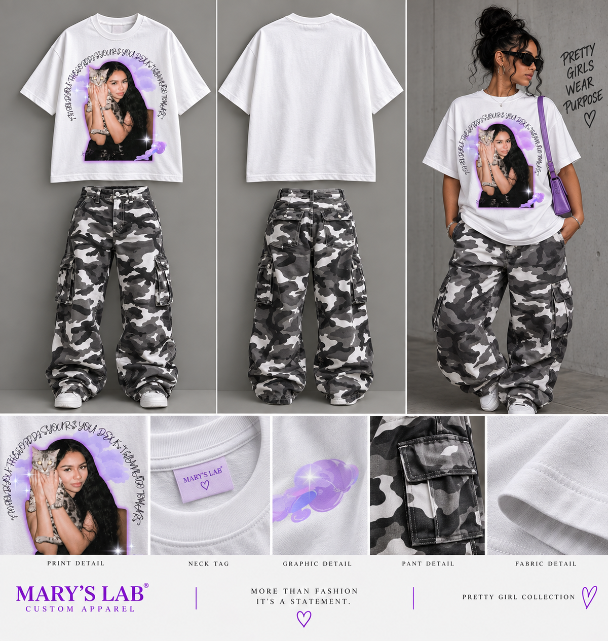 Pretty Girls Wear Purpose T-Shirt