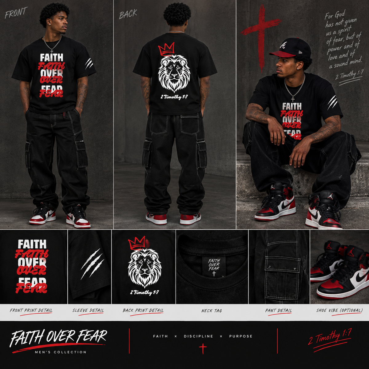 Faith Over Fear Graphic T-Shirt