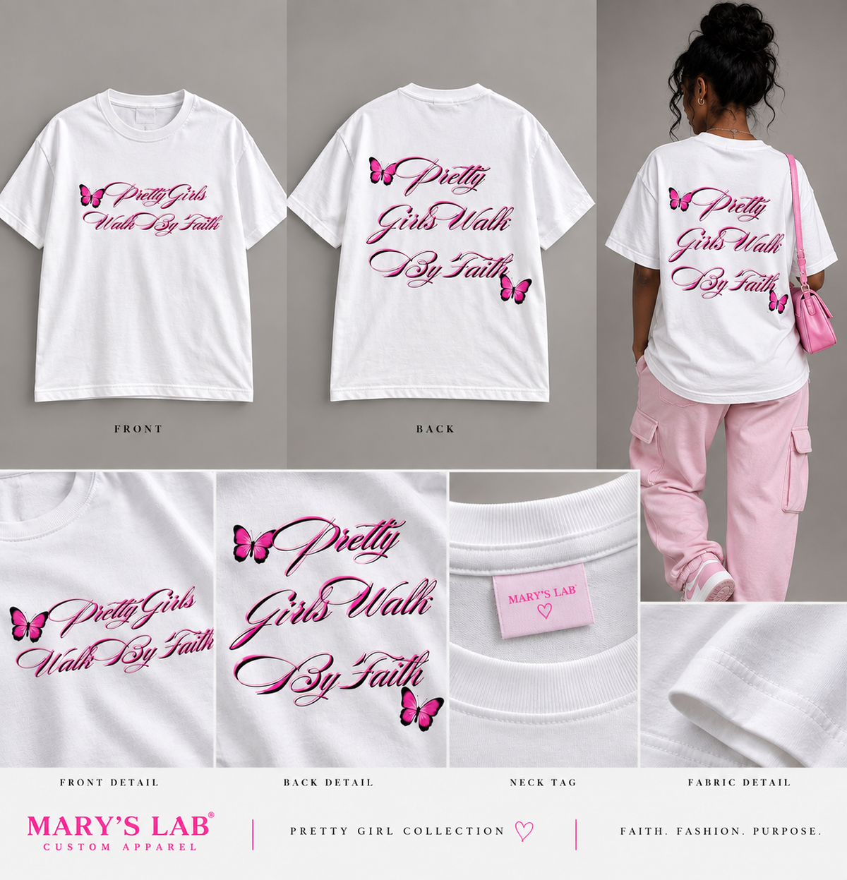 Pretty Girls Walk By Faith T-Shirt
