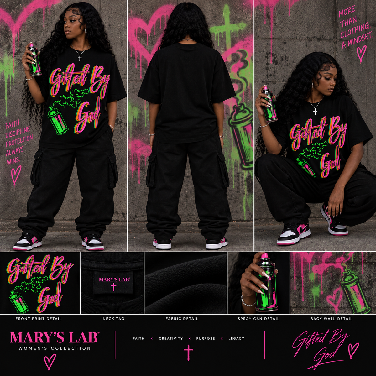 Gifted By God Graphic T-Shirt